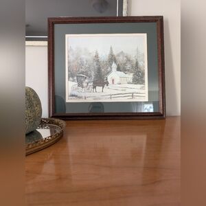 SOLD Charles Roy Smith Framed Print "Cozy Memories" Reproduction